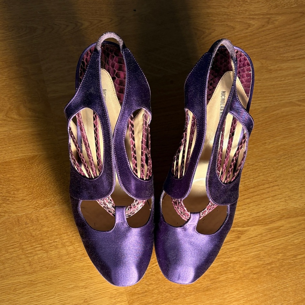 Nicholas Kirkwood Purple Heels